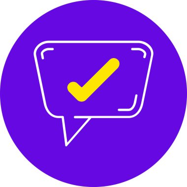 İşaretleme simgesi vektör illüstrasyon tasarımını kontrol et