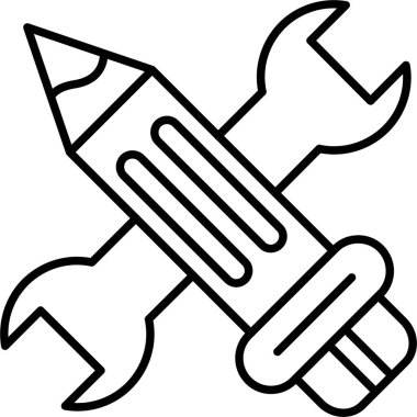 Bir düzlem simgesinin vektör çizimi