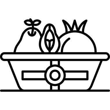 Sepet Simgesi vektör illüstrasyonu