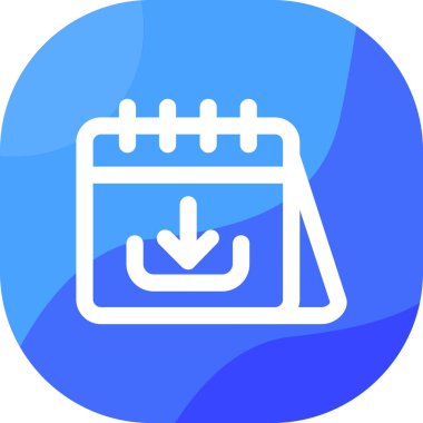 Takvim simgesi, vektör çizimi