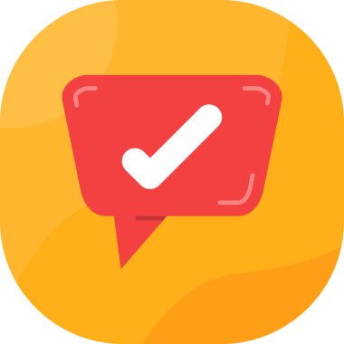 Sohbet simgesi vektör işareti