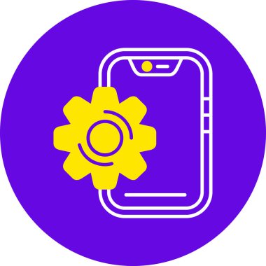 Akıllı telefon. Web simgesi basit tasarım