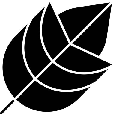 Sonbahar yaprak simgesi katı biçimde