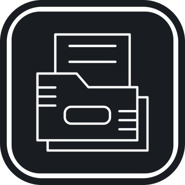 dosya belgesi simgesi, basit vektör illüstrasyonu