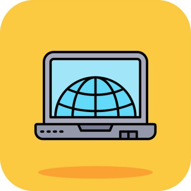 Web simgesi, vektör illüstrasyonu