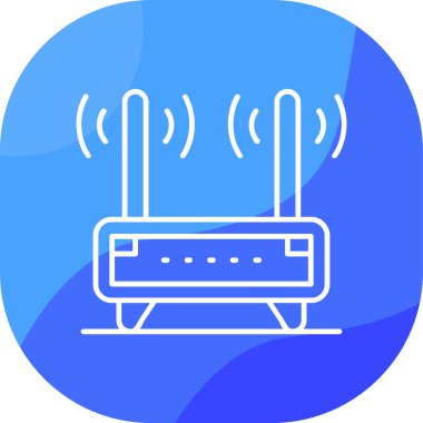 router simgesi vektör illüstrasyonu