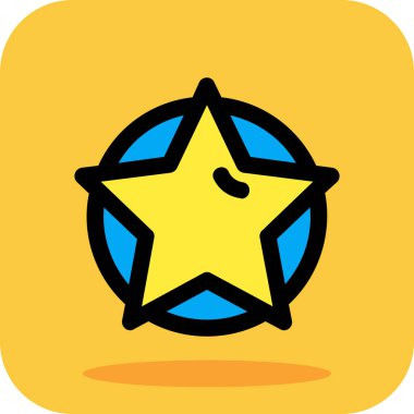 yıldız simgesi, vektör çizimi