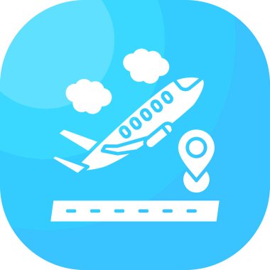 Uçak ikonu. Beyaz arkaplanda izole edilmiş web tasarımı için uçak vektör simgesinin basit çizimi