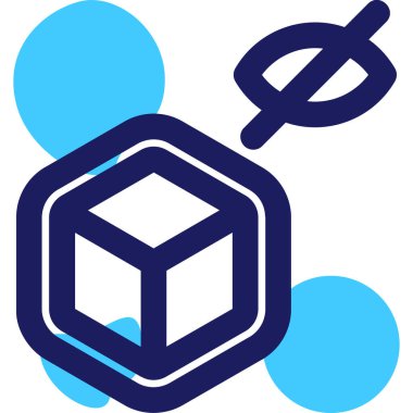 vektör küp ağ simgesi