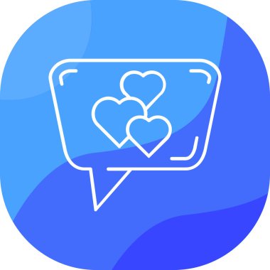 Kalp simgesi, vektör illüstrasyonu basit tasarım