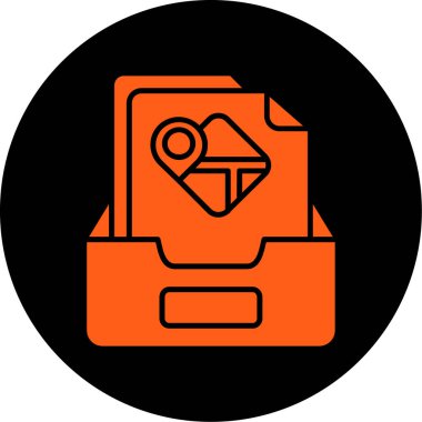 Moda biçimi izole edilmiş arkaplanda harita konumu simgesi