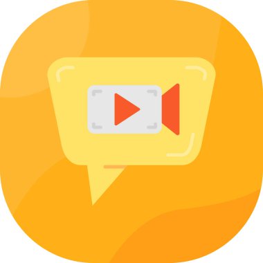 Sohbet mesajı. Basit resimleme