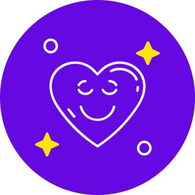 Kalp ikonunun vektör çizimi