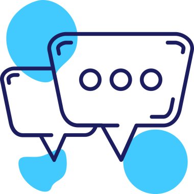 konuşma kabarcığı vektör çizimi