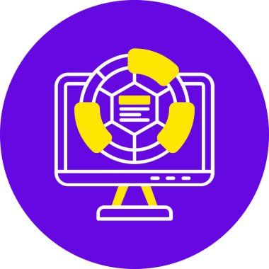 seo modern simgesinin vektör illüstrasyonu