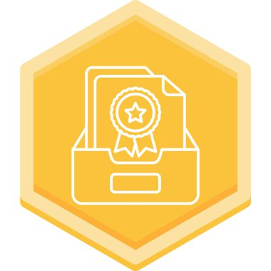 Rozet. Web simgesi basit illüstrasyon