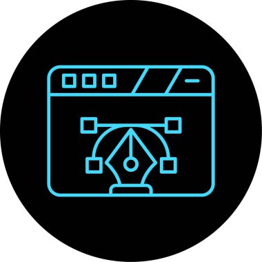 Seo simgesinin vektör illüstrasyonu