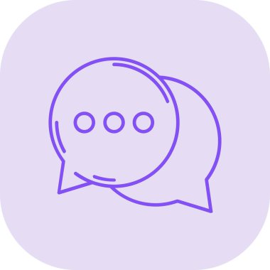 Sohbet simgesi vektör illüstrasyonu