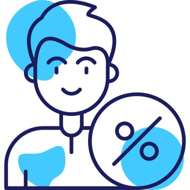 avatar erkek insan simgesi - özet biçimi