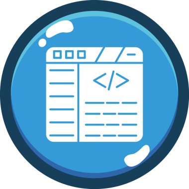 Web geliştirme vektör çizimi