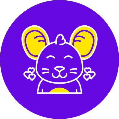 hayvan simgesi, vektör illüstrasyonu