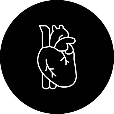 kalp simgesi, vektör illüstrasyonu