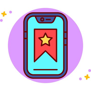 mobil uygulama simgesi modern illüstrasyon