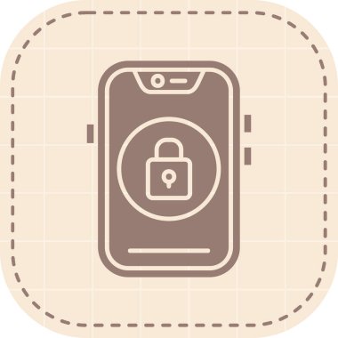 Smartphone Simgesi, vektör illüstrasyonu