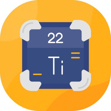 Düz tasarımda kimyasal formülün simgesi