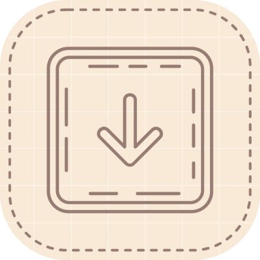 Modern bir simgenin vektör illüstrasyonu