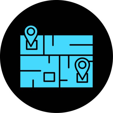 konum simgesi, vektör illüstrasyonu basit tasarım