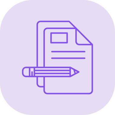 Belge simgesinin vektör illüstrasyonu