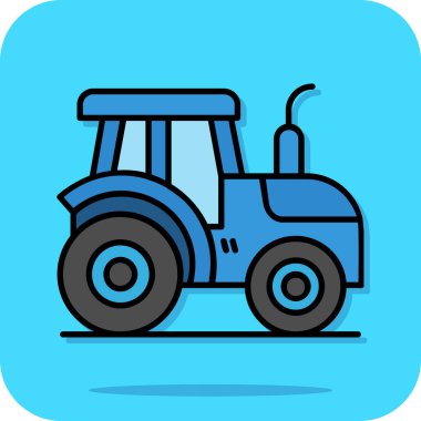 Traktör simgesi, anahat stili