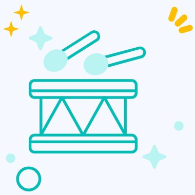 Ateşin modern bir simgesinin vektör çizimi