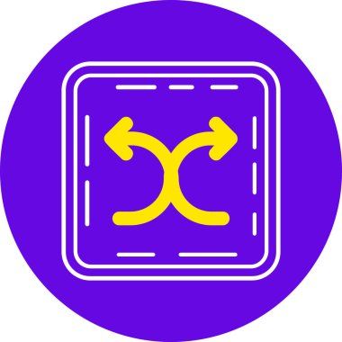 Yol simgesi, vektör illüstrasyonu