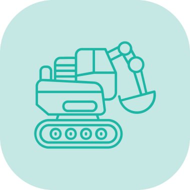 Kazıcı simgesi, vektör illüstrasyonu