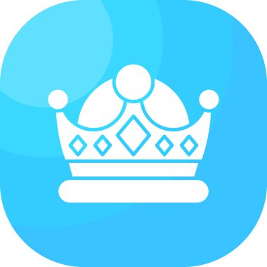 Taç ikonu. Basit resimleme