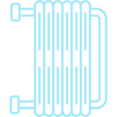 ısıtma radyatörü ikon vektör illüstrasyonu