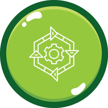 seo modern simgesinin vektör illüstrasyonu