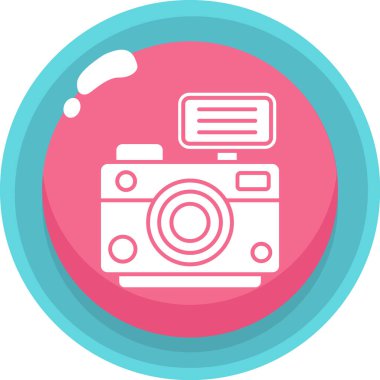 Kamera. Web simgesi basit illüstrasyon