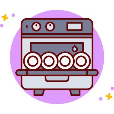 fırın ikonu vektör illüstrasyonu