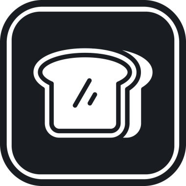 ekmek ikonu vektör illüstrasyonu