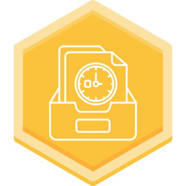 Saat. Web simgesi basit illüstrasyon