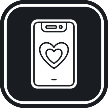 Bir kalbin vektör illüstrasyonu