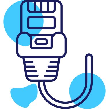 Dolgu simgesi ve vektör illüstrasyonu beyaz arkaplanda izole edildi