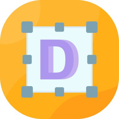 alfabe harf vektör çizimi