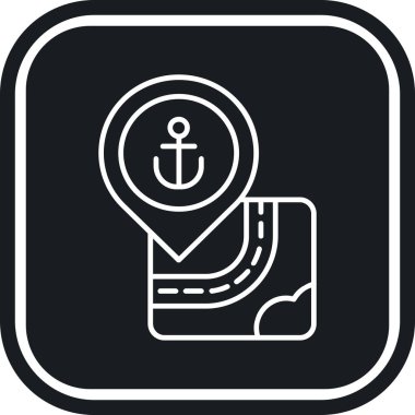 anchor simgesi, vektör illüstrasyon tasarımı