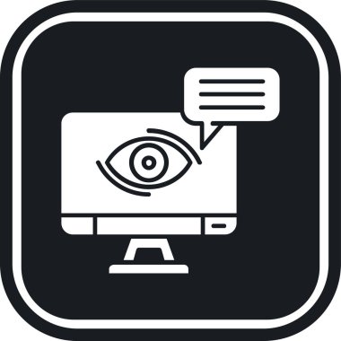 Göz simgesi. Web için göz vektör simgelerinin basit çizimi