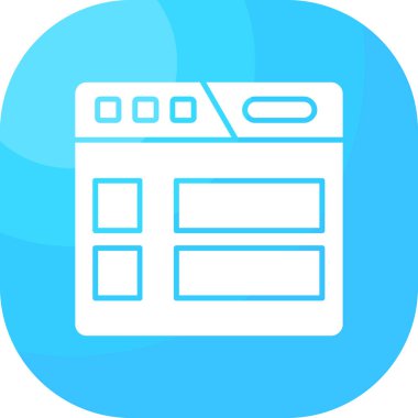 Tarayıcı web tarayıcı simgesi düz biçimli