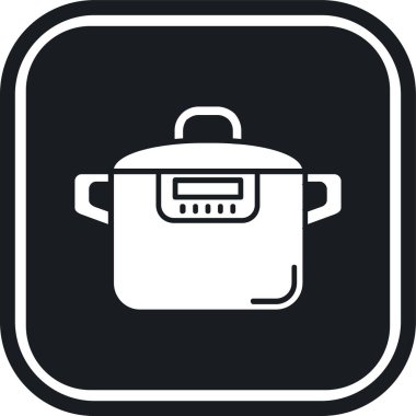 Yemek pişirme simgesinin vektör illüstrasyonu